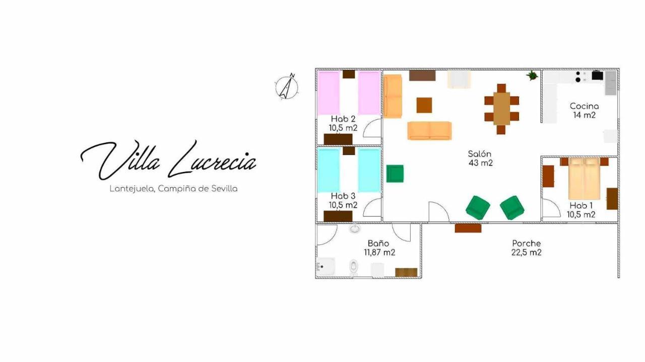 Casa Rural Villa Lucrecia La Lantejuela Esterno foto